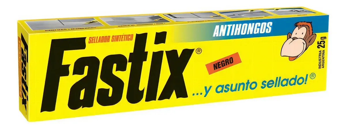 Pegamento Universal Sellador FASTIX Antihongos Para Vidrio Plástico